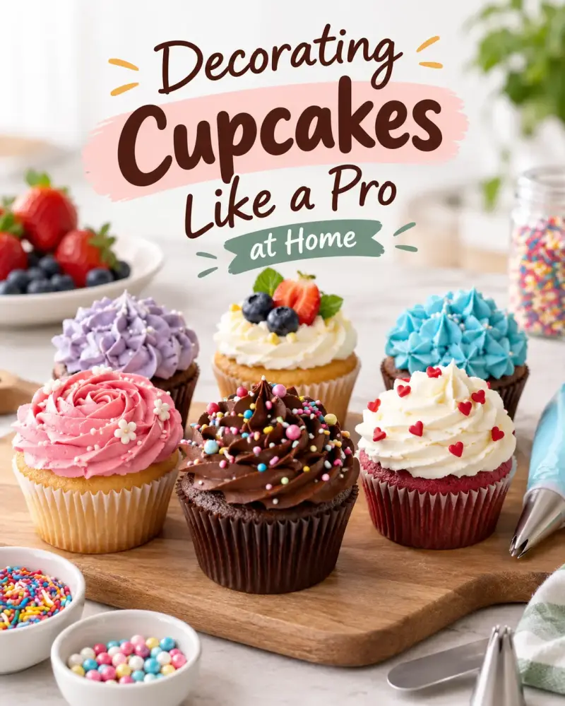 Decorating Cupcakes Like a Pro at Home