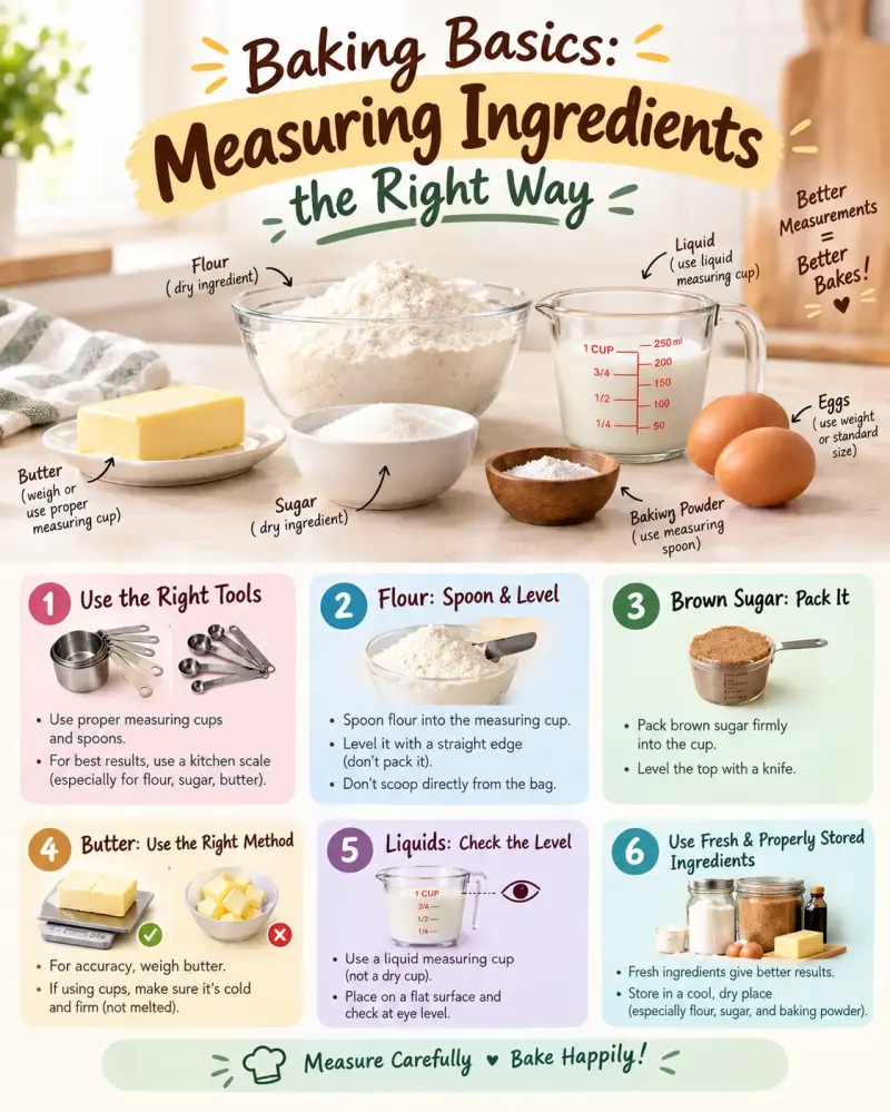 Baking Basics: Measuring Ingredients the Right Way