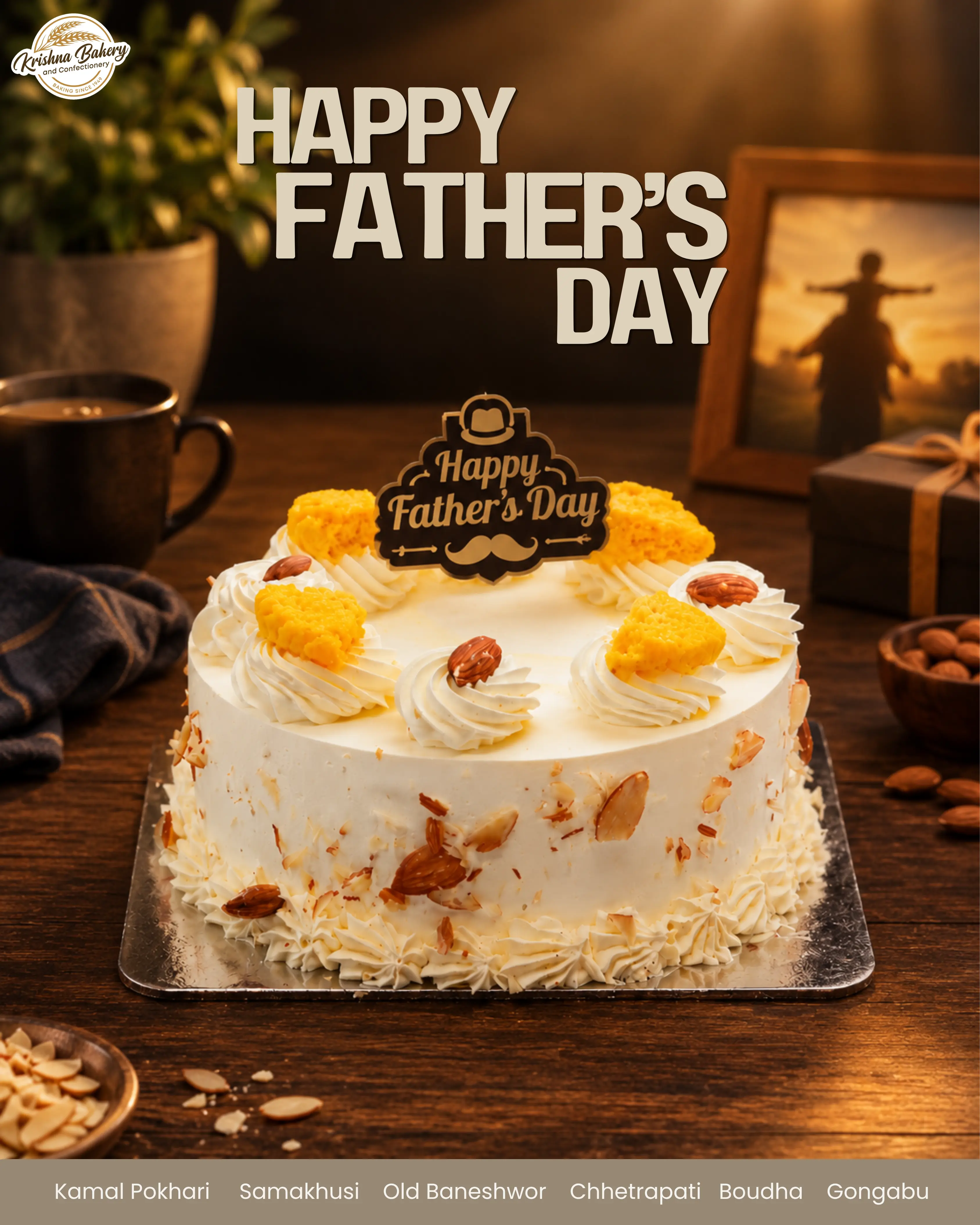 Fathers Day Rasmalai Cake